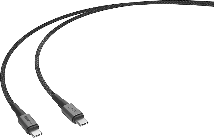 Дата-кабель ENE CUMIR USB-C - USB-C PD 60W, 1 м черный