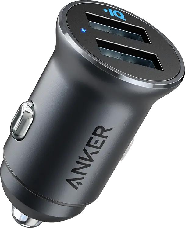 Автомобильное зарядное устройство Anker Power Drive 2 Alloy (24 Вт, 2 USB Type-A ) черный [A2727012]