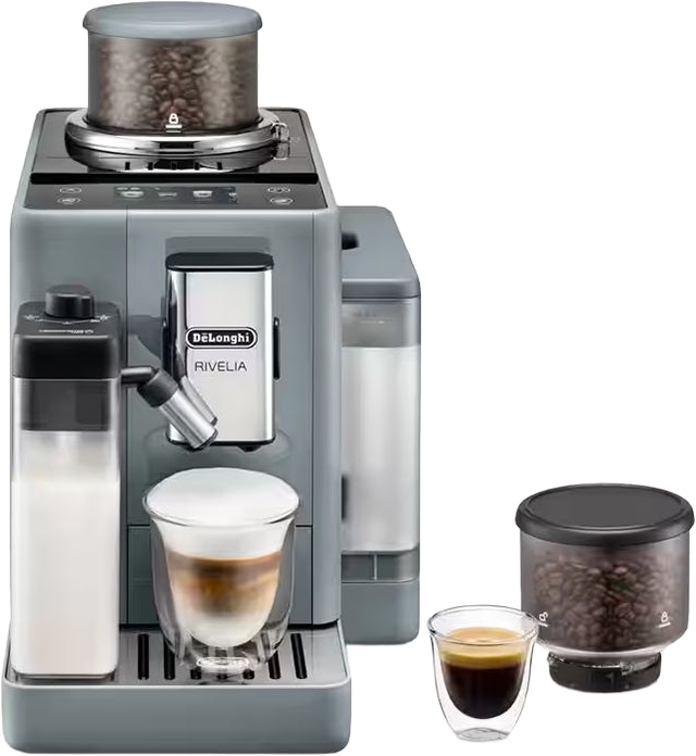 Кофемашина DeLonghi Rivelia EXAM440.55.G серебристый