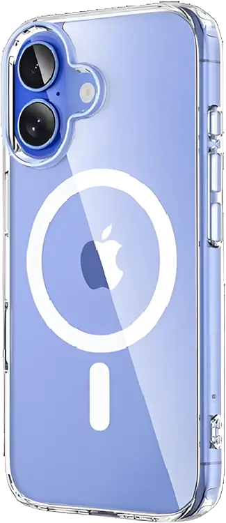  Чехол-накладка силиконовая Magsafe для iPhone 16 прозрачная