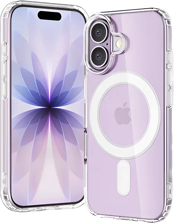  Чехол-накладка силиконовая Magsafe для iPhone 17 прозрачная