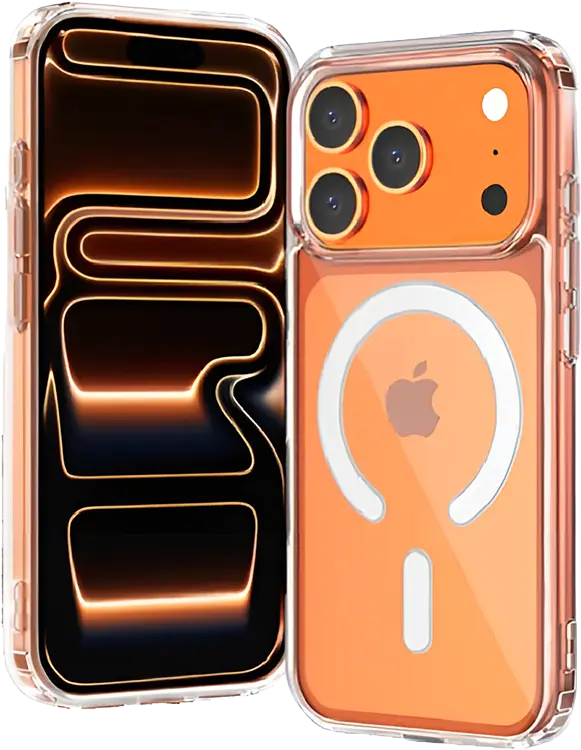  Чехол-накладка силиконовая Magsafe для iPhone 17 Pro прозрачная