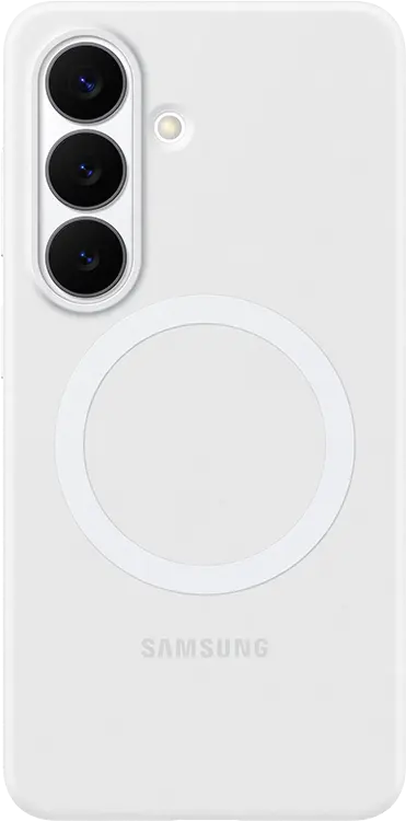  Чехол Samsung Silicone Magnet Case S26 белый