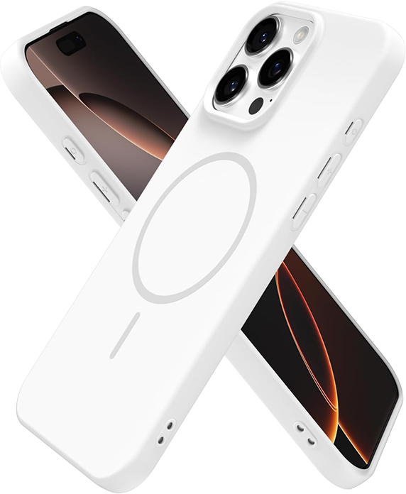  Чехол Bingo Silicone Magnetic для Apple iPhone 16 Pro белый