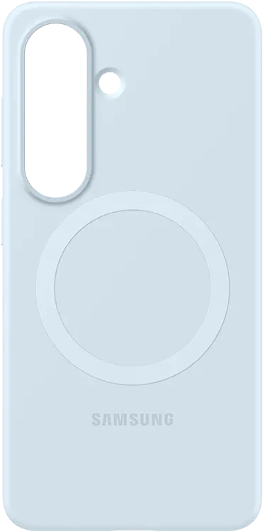 Чехол Samsung Silicone Magnet Case S26 голубой