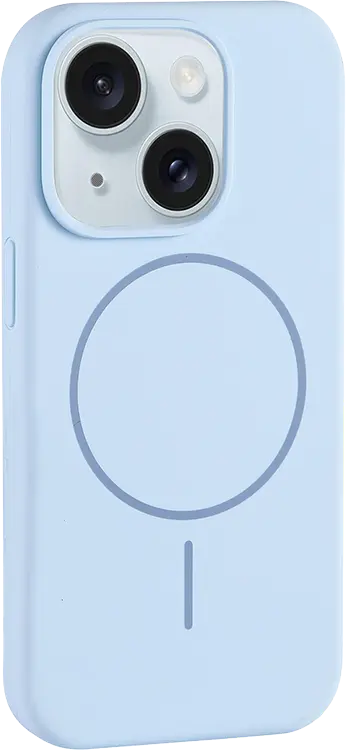  Чехол Bingo Silicone Magnetic для Apple iPhone 15 голубой