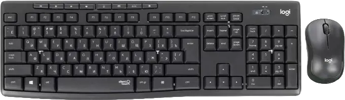 Комплект (клавиатура+мышь) Комплект (клавиатура+мышь) Logitech Silent Wireless Combo MK295 [920-009807]