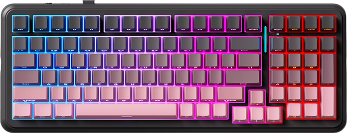 Клавиатура игровая MCHOSE K99 V2 черно-розовый