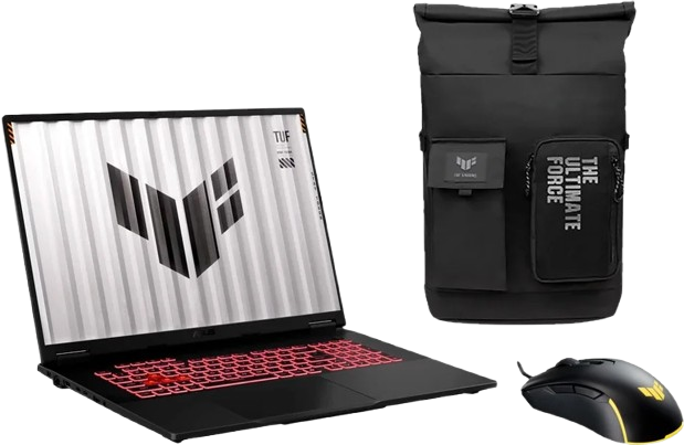 Ноутбук ASUS TUF Gaming A18 (2025) 32GB/1TB [FA808UP-MBW5070] + рюкзак + мышь