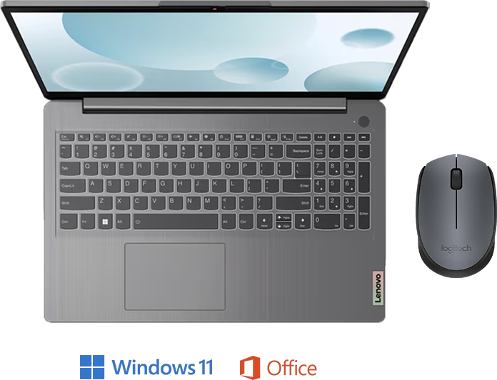 Ноутбук Lenovo IdeaPad 3 15IAU7 16/512GB [82RKW13LWO] Win11 Home + Microsoft Office 2019 Pro Plus + мышь Logitech
