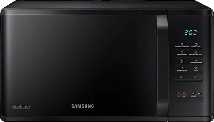 Микроволновая печь Samsung Соло MS23K3513AK, 23 л черный
