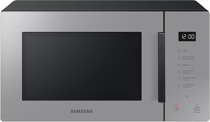 Микроволновая печь Samsung MW5000T, 23 л сдержанный серый [MS23T5018AG/BW] 