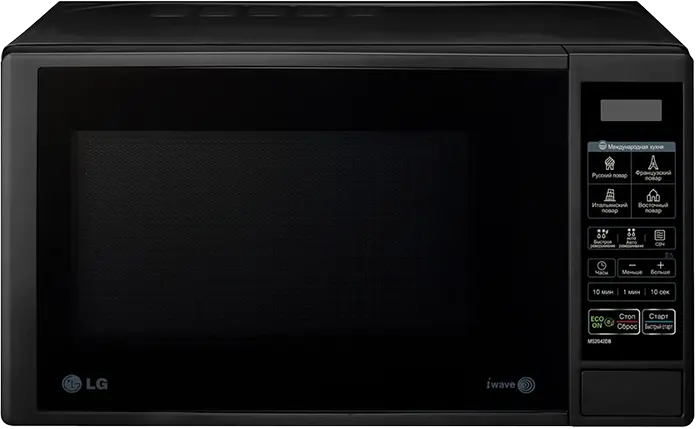 Микроволновая печь LG-MS2042DB, соло, 700 Вт, 20 л черный