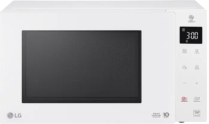 Микроволновая печь LG-MW23R35GIH, инверторная, соло, 1000 Вт, 23 л белый