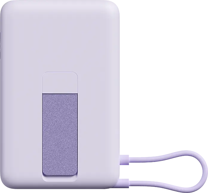 Портативное зарядное устройство Xiaomi Magnetic Power Bank 10000 фиолетовый со встроенным кабелем [WPB1007Z]