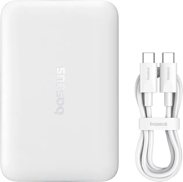 Портативное зарядное устройство Baseus EnerFill FM11 Ultra-Mini Magnetic Power Bank 10000 мАч 22.5 Вт белый