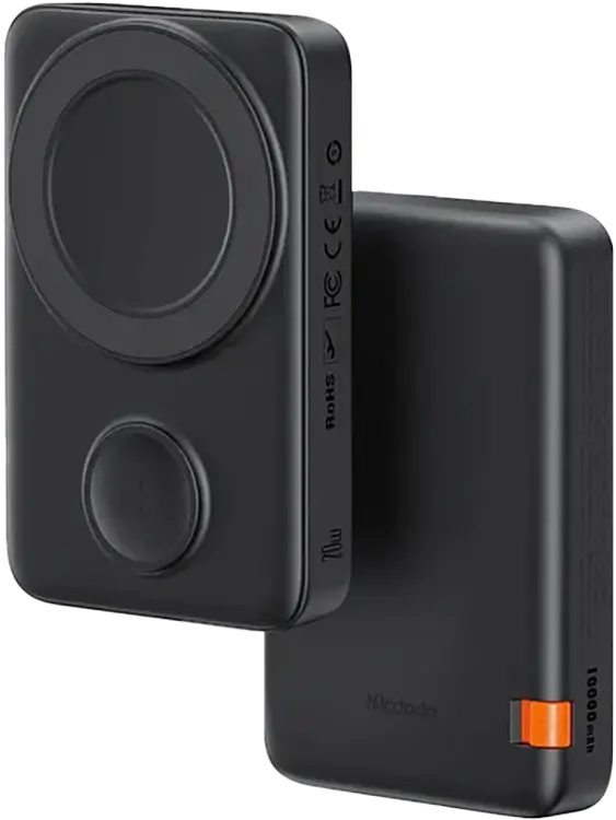 Портативное зарядное устройство McDodo Magnetic Power Bank 10000mAh 20W, площадка для Apple Watch черный [MC-1461]