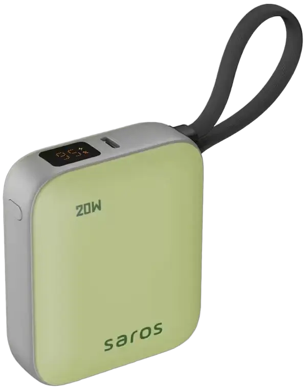 Портативное зарядное устройство Saros AXL102 10 000 мАч, 20 Вт зеленый