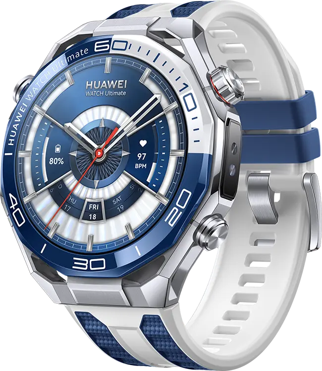 Умные часы HUAWEI WATCH Ultimate 2 синий [MCH-AL00] со фторэластомеровым и титановым ремешком