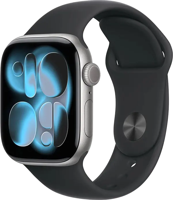 Умные часы Apple Watch Series 11 46 мм (GPS), ремешок S/M серый космос [A3333]