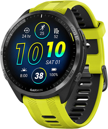 Умные часы Garmin Forerunner 965 черно-желтый