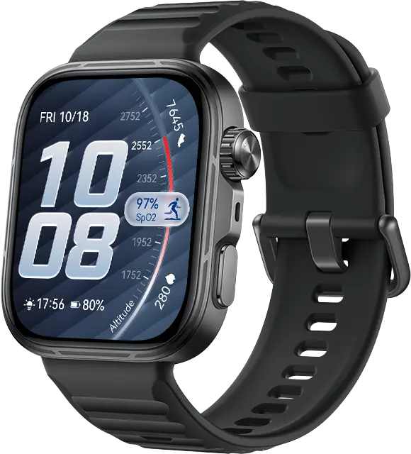 Умные часы HUAWEI WATCH FIT 5 Pro [NKI-B29] черный, фторэластомеровый ремешок