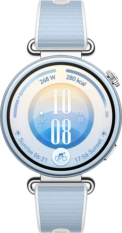 Умные часы HUAWEI WATCH GT 7 41 мм, синий ремешок из фторэластомера