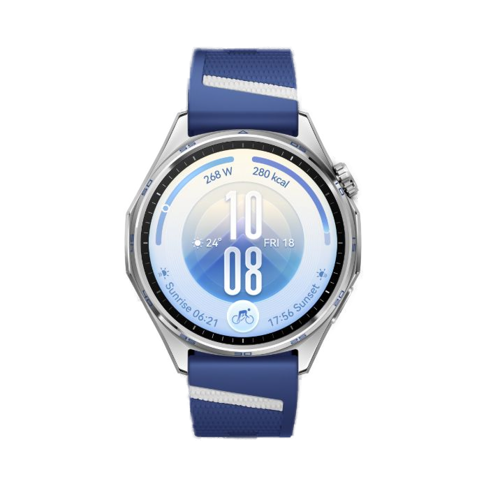 Умные часы HUAWEI WATCH GT 7 46 мм, синий ремешок из фторэластомера