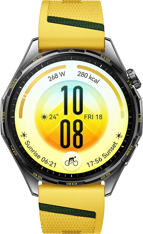 Умные часы HUAWEI WATCH GT 7 46 мм, желтый ремешок из фторэластомера