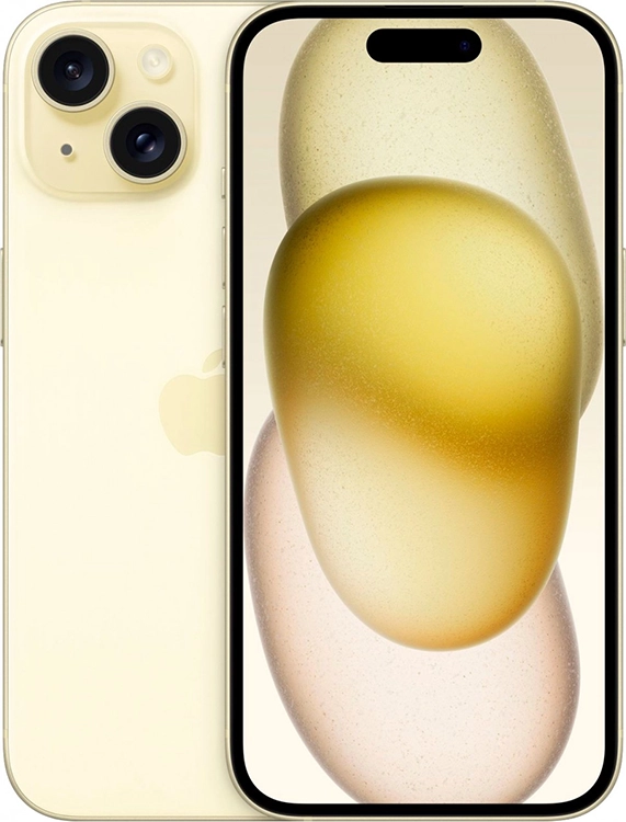 Смартфон Apple iPhone 15 128GB желтый