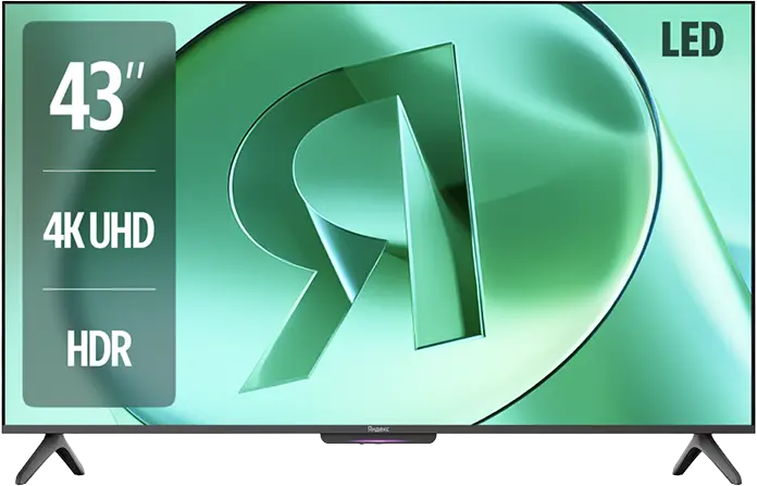 Телевизор Яндекс ТВ Станция Бейсик с Алисой на YaGPT 43 [YNDX-00074]