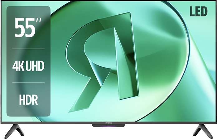 Телевизор Яндекс ТВ Станция Бейсик с Алисой на YaGPT 55 [YNDX-00076]