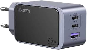 Сетевое зарядное устройство UGREEN Nexode S 65W GaN (2 x USB Type-C + USB Type-A) [X553-35042]