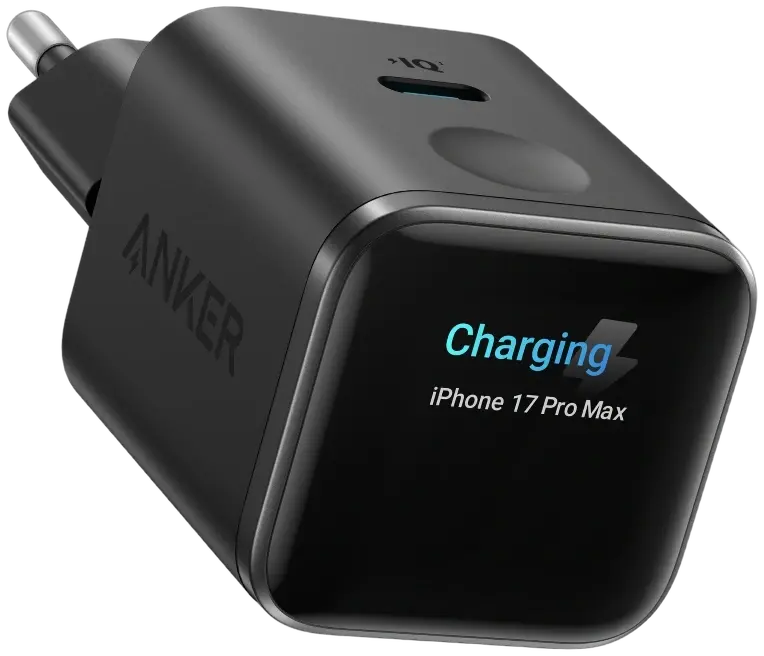 Сетевое зарядное устройство Anker Nano 45W Smart Display Charger черный