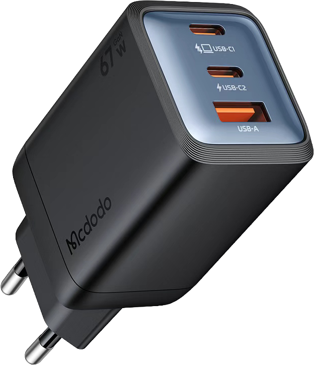 Сетевое зарядное устройство McDodo CH-0970 67W 2C1A Mini Fast Charger (2 x USB Type-C + USB Type-A) черный