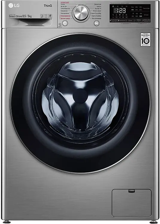 Стирально-сушильная машина LG F2V5GG2S (Стирка: 8.5 кг, сушка: 5 кг, AI DD, Steam, ThinQ)