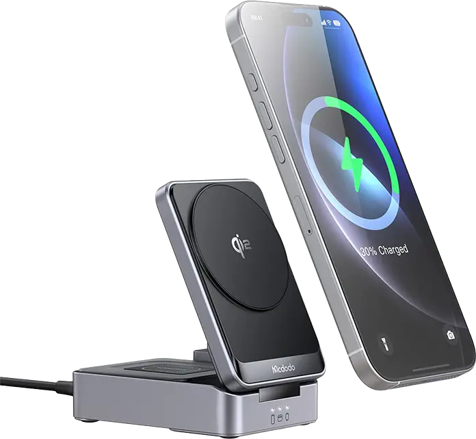 Беспроводное зарядное устройство McDodo MagQ Qi2 3-in-1 Foldable Magnetic Wireless Charging Station 22.5W [CH-5192]