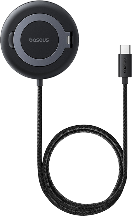 Беспроводное зарядное устройство Baseus Simple Mini4 Magnetic Wireless Charging Stand Qi2 15W Universal Explorer Edition [P10273300121-01]